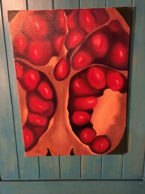 Pommegranate Womb original art
