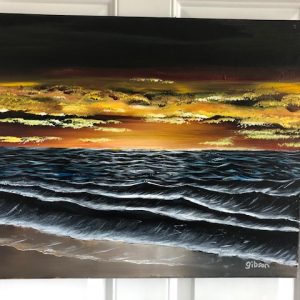 seascape painting gibson