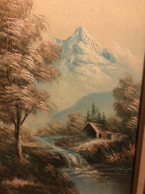 antarino, mountain landscape, original oil painting